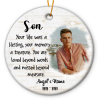 your life was a blessing - personalized remembrance ornament loss of son - in memory of son sympathy gift