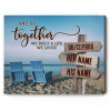 And So Together We Built A Life We Loved - Personalized Beach Chairs Couple Names Sign - Engagement Anniversary Christmas Gifts For Her