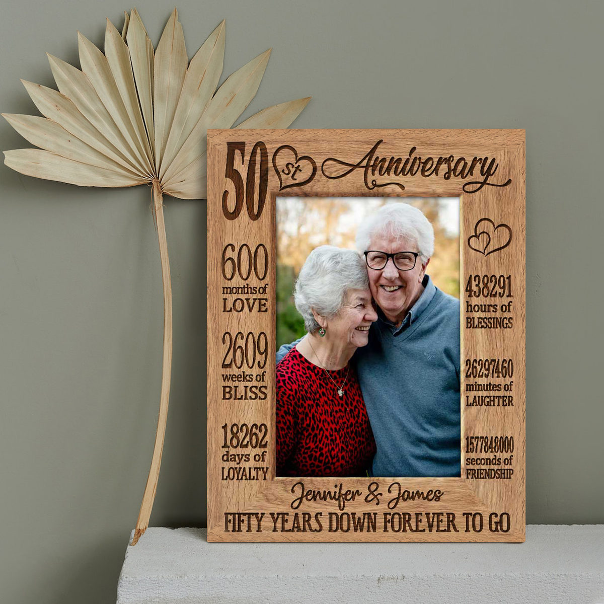Fifty Years Down Forever To Go - 50th Anniversary Custom Photo Canvas - 50 Years Anniversary Gifts For Parents 1 Fifty Years Down Forever To Go - 50th Anniversary Custom Photo Canvas - 50 Years Anniversary Gifts For Parents