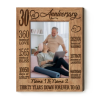 Thirty Years Down Forever To Go - 30th Anniversary Custom Photo Canvas - 30 Year Wedding Anniversary Gift