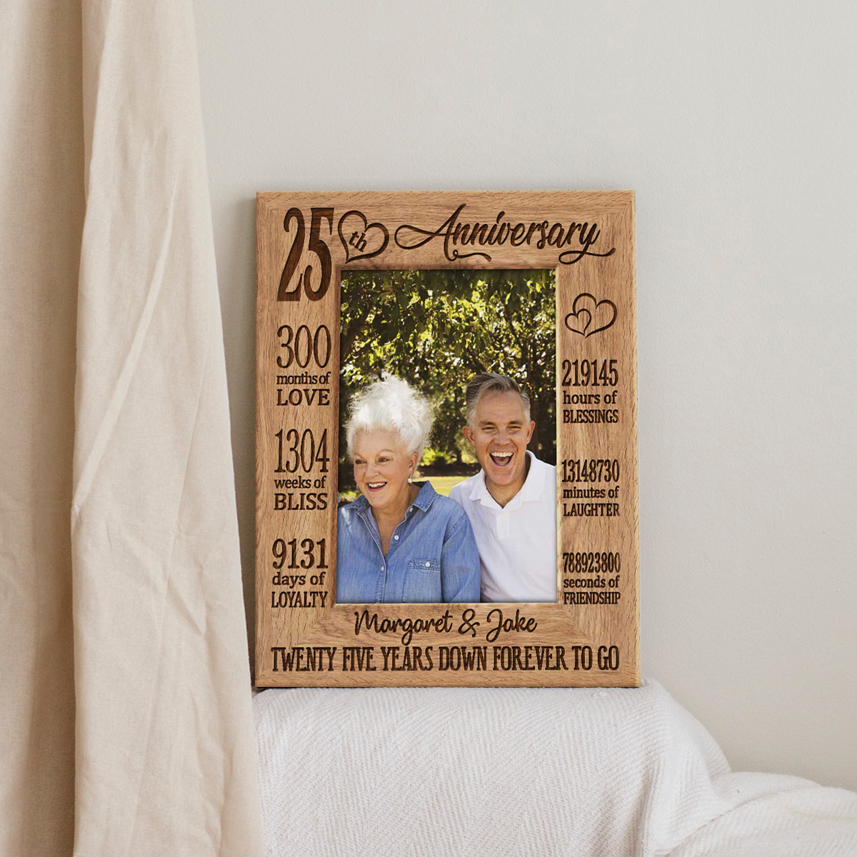 Twenty Five Years Down Forever To Go - 25th Anniversary Custom Photo Canvas - 25 Year Wedding Anniversary Gift 1 Twenty Five Years Down Forever To Go - 25th Anniversary Custom Photo Canvas - 25 Year Wedding Anniversary Gift