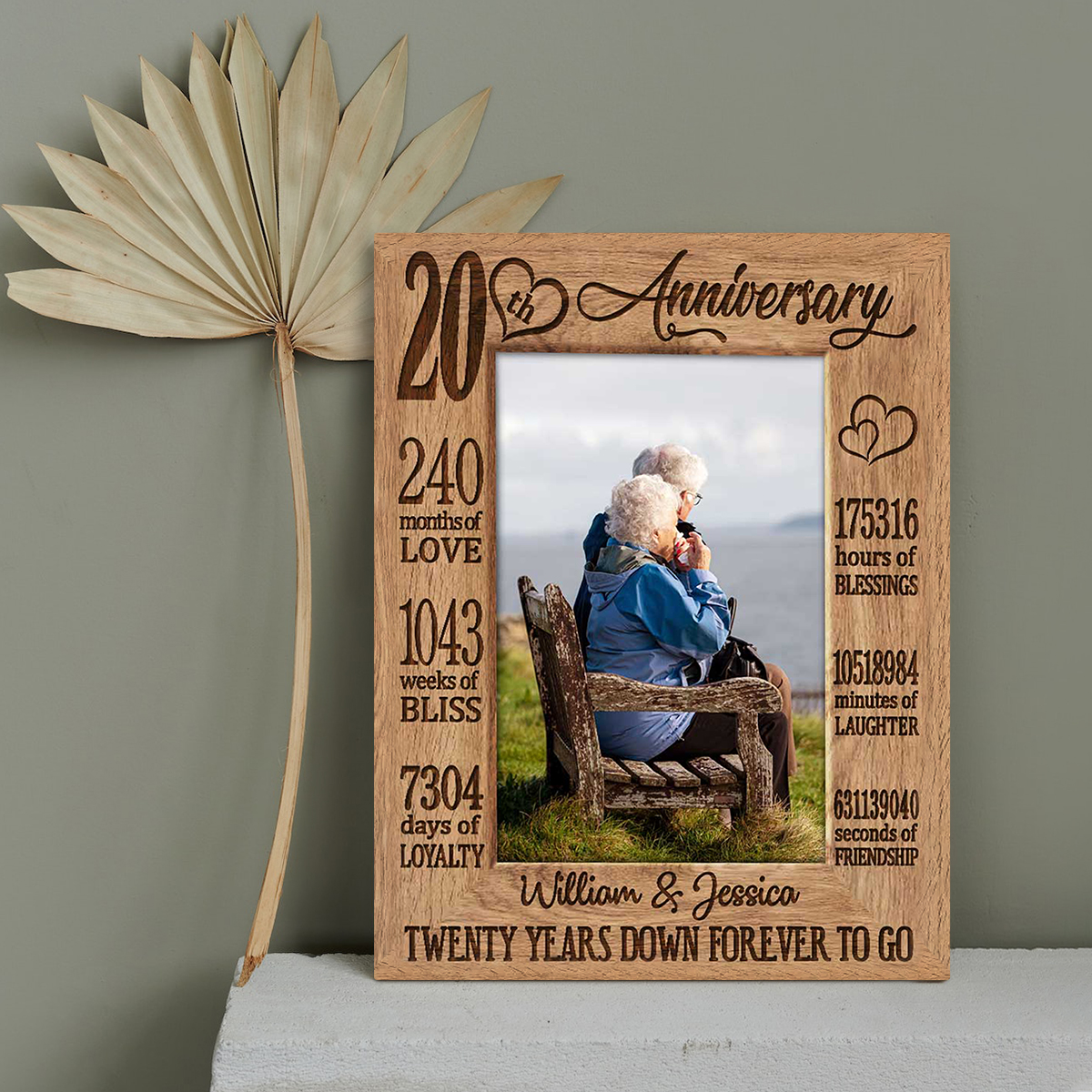 Twenty Years Down Forever To Go - 20th Anniversary Custom Photo Canvas - 20 Year Wedding Anniversary Gift 1 Twenty Years Down Forever To Go - 20th Anniversary Custom Photo Canvas - 20 Year Wedding Anniversary Gift
