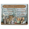Custom Family Recipe Kitchen Sign - Farmhouse Kitchen Wall Decor - Kitchen Gifts For Mom For Grandma