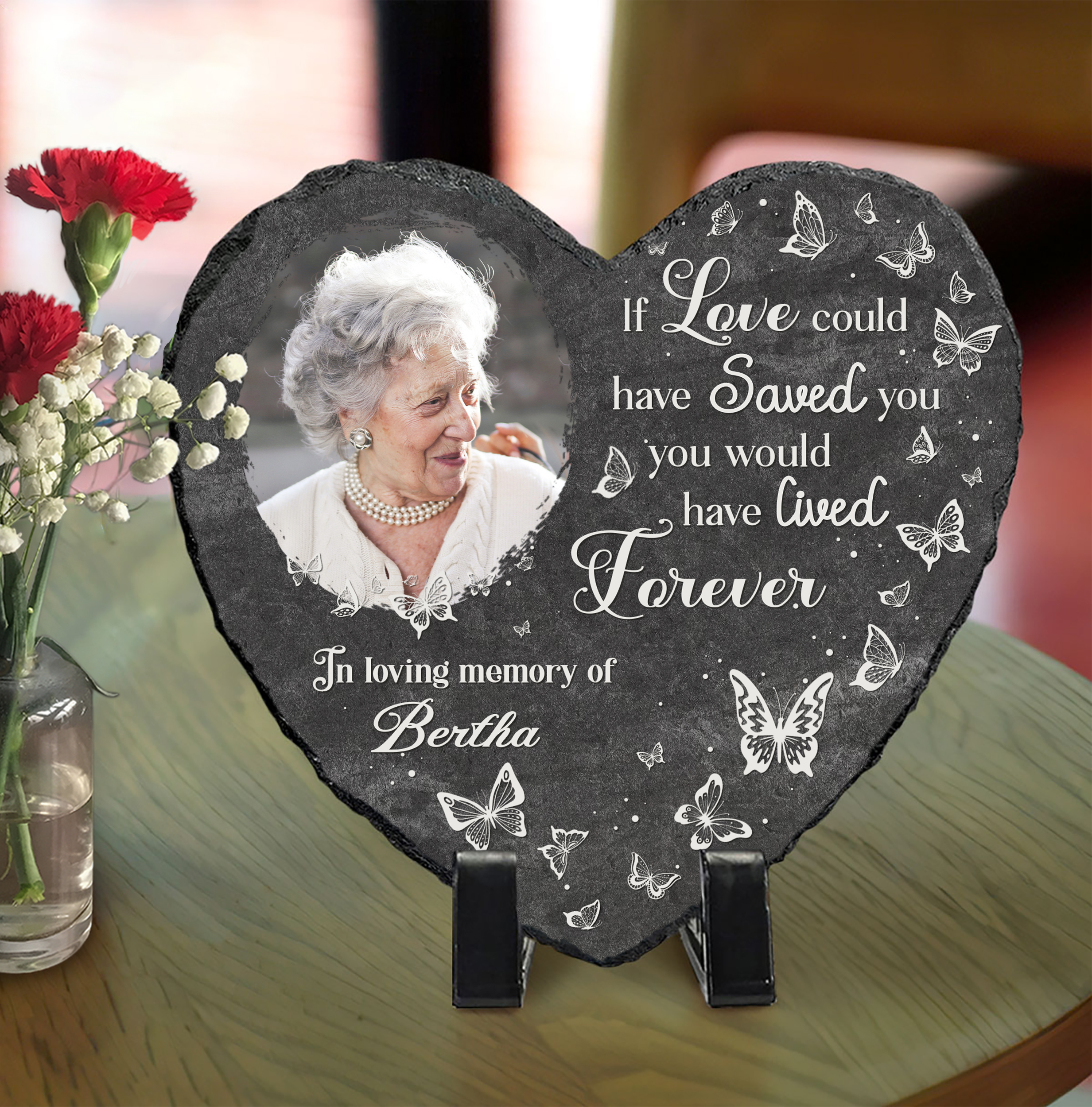 Custom engraved memorial stone - Personalized Memorial Stones For Loved One - If Love Could Have Saved You You Would Have Lived Forever