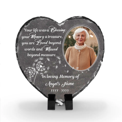 Custom Garden Stones In Memory Of A Loved One - Personalized Bereavement Memorial Stone - You Are Loved Beyond Words And Missed Beyond Measure