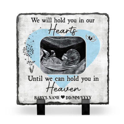Personalized Baby Memorial Stone - Custom Child Loss Sympathy Gift - Infant Loss Gifts - We Will Hold You In Our Hearts