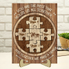 mom you are the piece that holds us all together sign - custom mom puzzle piece wooden plaque with kids name - personalized mother's day puzzle gifts