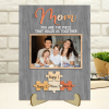 mother's day gift from kids husband - mom puzzle piece wooden plaque with picture - personalized gift for mom - the pieces that holds us together