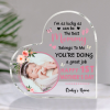 Best Mommy Belongs Me - Personalized First Mothers Day Acrylic Photo Plaque - Gift For 1st Mothers Day - First Mother's Day Gift From Baby