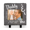 First Fathers Day Gift For Dad - Daddy And Me - Custom New Daddy Picture Stone - Personalized Gift For Husband From Wife