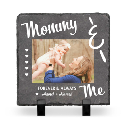 New Mothers Day Gift - Mommy And Me - New Mom Custom Picture Stone - New Mommy Gift - Gift For Wife From Husband - Mothers Day Gift For New Mom