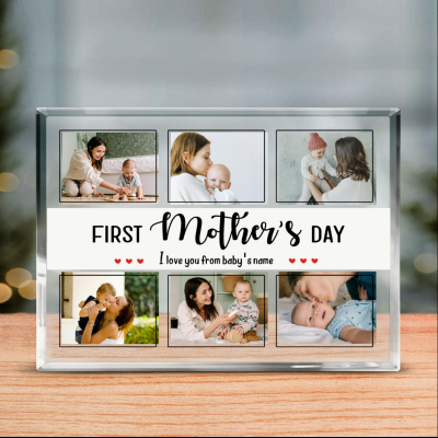 First Mother's Day Custom Photo Acrylic Plaque