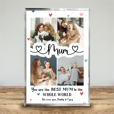 Custom Photo You Are The Best Mum Acrylic Plaque - Mothers Day Gifts for Mum - Mum Photo Gifts from Kids