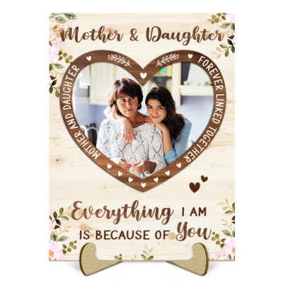 Personalized Mother Daughter Wooden Plaque - Mothers Day Gift From Daughter - Always My Mother Forever My Friend