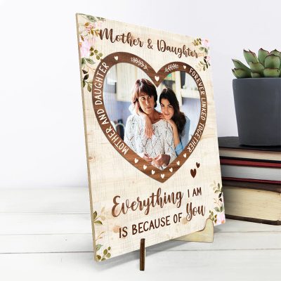Personalized Mother Daughter Wooden Plaque - Mothers Day Gift From Daughter - Always My Mother Forever My Friend