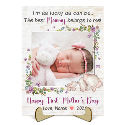 New Mom Gift I'm As Lucky As Can Be
