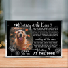 Personalized I'll Be Waiting At The Door - Pet Memorial Acrylic Plaque - Dog Memorial Plaque - Pet Sympathy Keepsake