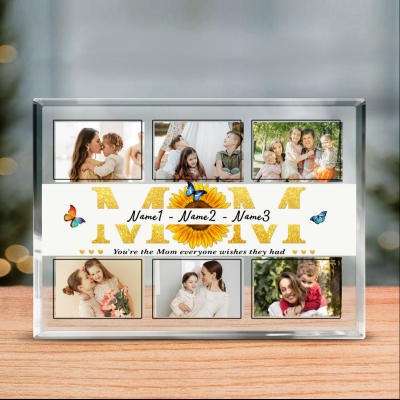 Personalized Mother's Day Photo Plaque - Custom Mother Picture Acrylic Plaque - Personalized Gifts For Mom - Birthday Gifts For Mom