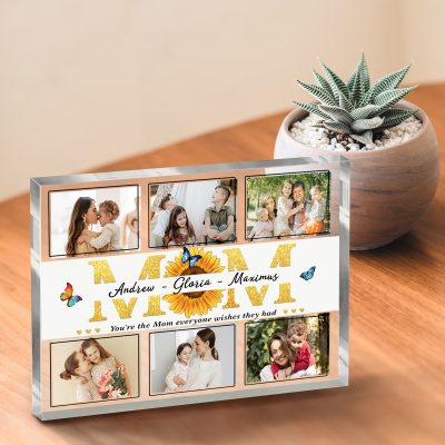 Personalized Mother's Day Photo Plaque - Custom Mother Picture Acrylic Plaque - Personalized Gifts For Mom - Birthday Gifts For Mom