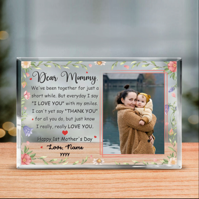 First Mother's Day Custom Picture Acrylic Plaque