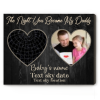 Father's Day Gift For New Dad - The Night You Became My Daddy - Custom New Dad Night Sky Print With Photo - First Time Dad Gift From Wife