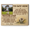 To My Son You Will Never Lose - Soccer Custom Photo Canvas - Motivational Soccer Gifts For Kids From Mom Dad - Soccer Gifts For Boys Girls