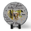 Custom Dog Headstone With Photo - Personalized Slate Stone For Memorial Dog - Dog Loss Gift - Pet Memorial Gift