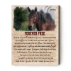 Forever Free Horse Memorial Custom Photo Canvas - Horse Remembrance Gift - Memorial Canvas For Horse - Death of Horse Gift