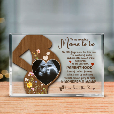 Personalized Mama To Be Ultrasound Acrylic Plaque