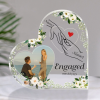 Engagement Photo Plaque With Hand Holding, Gifts For New Fiancée, Engagement Keepsake Gift, Custom Newly Engaged Acrylic Block, Engaged Gifts