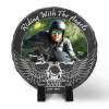 Motorcycle Headstones For Graves - Riding With The Angels Biker Custom Memorial Stone - Harley Davidson Memorial Gifts