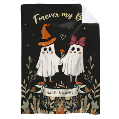 Ghost Couple 'Till Death Do Us Part' Custom Blanket