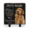 Forever In Our Hearts - Custom Dog Memorial Stone With Picture - Pet Bereavement Gifts For The Garden - Loss Of Dog Sympathy Gift