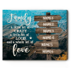 Custom Name Family Street Sign - Personalized Family Canvas Print - Family Wall Decor Canvas