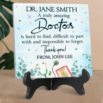 A Truly Amazing Doctor Plaque Personalized, Thank You Doctor Tile, Doctor Retirement Gifts