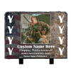 Personalized Marine Retired Photo Slate Plaque - Marine Corps Retirement Gifts - Gifts For Marine Veterans - USMC Retirement Gifts