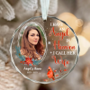 I Have An Angel In Heaven I Call Her Wife - Wife Memorial Personalized Picture Ornament - Spouse Loss Glass Ornament - Loss Of Wife Gifts