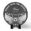 Riding With the Angels Custom Memorial Stone - Memorial Slate For Motorcycle Biker - Memorial Biker Gift - Remembrance Gift For Motorcycle Rider
