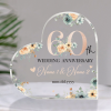 Personalized 60th Wedding Anniversary Gift - 60th Wedding Anniversary Acrylic Plaque - 60th Anniversary Gift for Parents, Grandparents