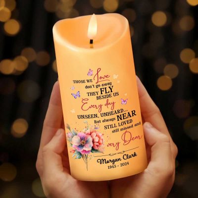 LED Memorial Candles for Loss of Loved One, Memorial Candles, Remembrance Gift, In Loving Memory Candle, Sympathy Gifts For Loss Of Mother