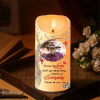 Personalized Sympathy Candle, In Loving Memory LED Candle, Gift Loss Of Dad Gift, Loss Of Mom Gift, Photo Remembrance Gifts