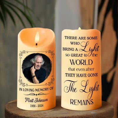 Candle Sympathy Gifts, Bereavement Gifts, Memorial Gifts for Loss of Mother, Remembrance Gifts, Custom Sympathy Led Candles, Loss Of Dad Gift