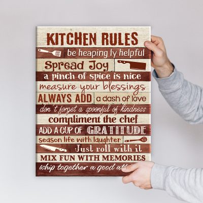 canvas prints for kitchen - rustic kitchen wall decor - kitchen room decor - kitchen signs - housewarming gift