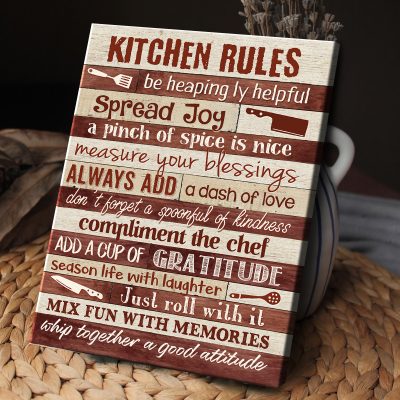 canvas prints for kitchen - rustic kitchen wall decor - kitchen room decor - kitchen signs - housewarming gift