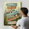 Rustic Cabin Rules Wall Art  - Rustic Wall Decor For Your Cabin Retreat - Farmhouse Decor Cabin Rules Print