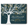 45th Anniversary Gifts For Parents - 45 Years Anniversary Family Tree Gift - Family Tree Life Canvas With Member Names - Sapphire Wedding Anniversary Gift For Mom and Dad