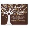 65th Anniversary Gifts For Parents - 65 Years Anniversary Family Tree Gift - Family Tree Life Canvas With Member Names - Sapphire Wedding Anniversary Gift For Mom and Dad