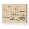 I Choose You Couple Holding Hand Custom Canvas - Personalized Lovers Day Gifts - Bedroom Room Wall Decor
