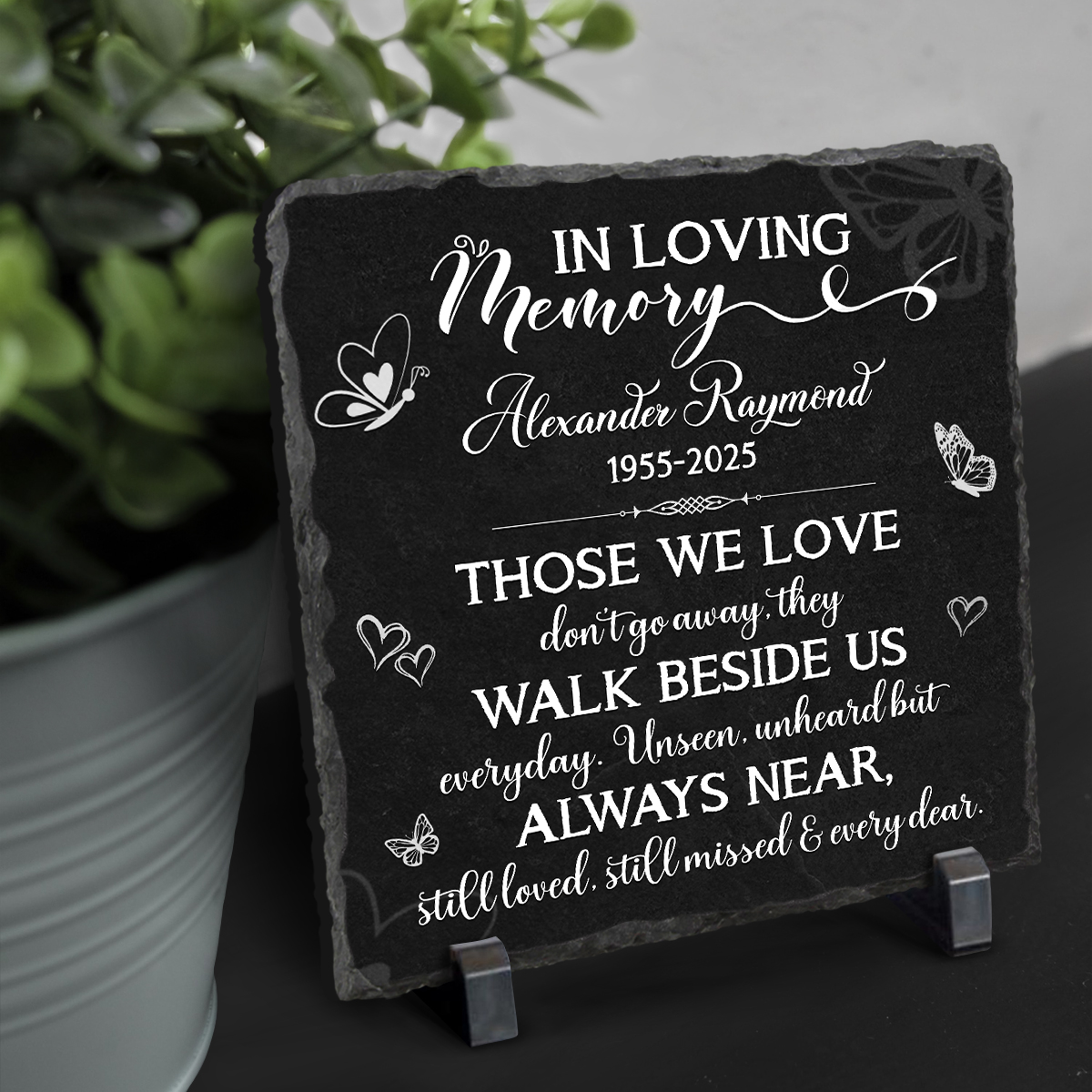 Those We Love Dont Go Away Memorial Plaques - Personalized In Memory Of Plaque - Gifts For A Lost Loved One - Gifts For Bereavement