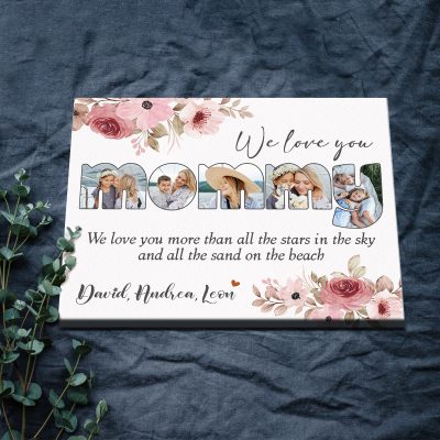 Mommy Picture Collage Canvas - Custom Mommy Sign - Personalized Gifts for Mom - Mother's Day Gifts From Husband - Wife Mothers Day Gifts